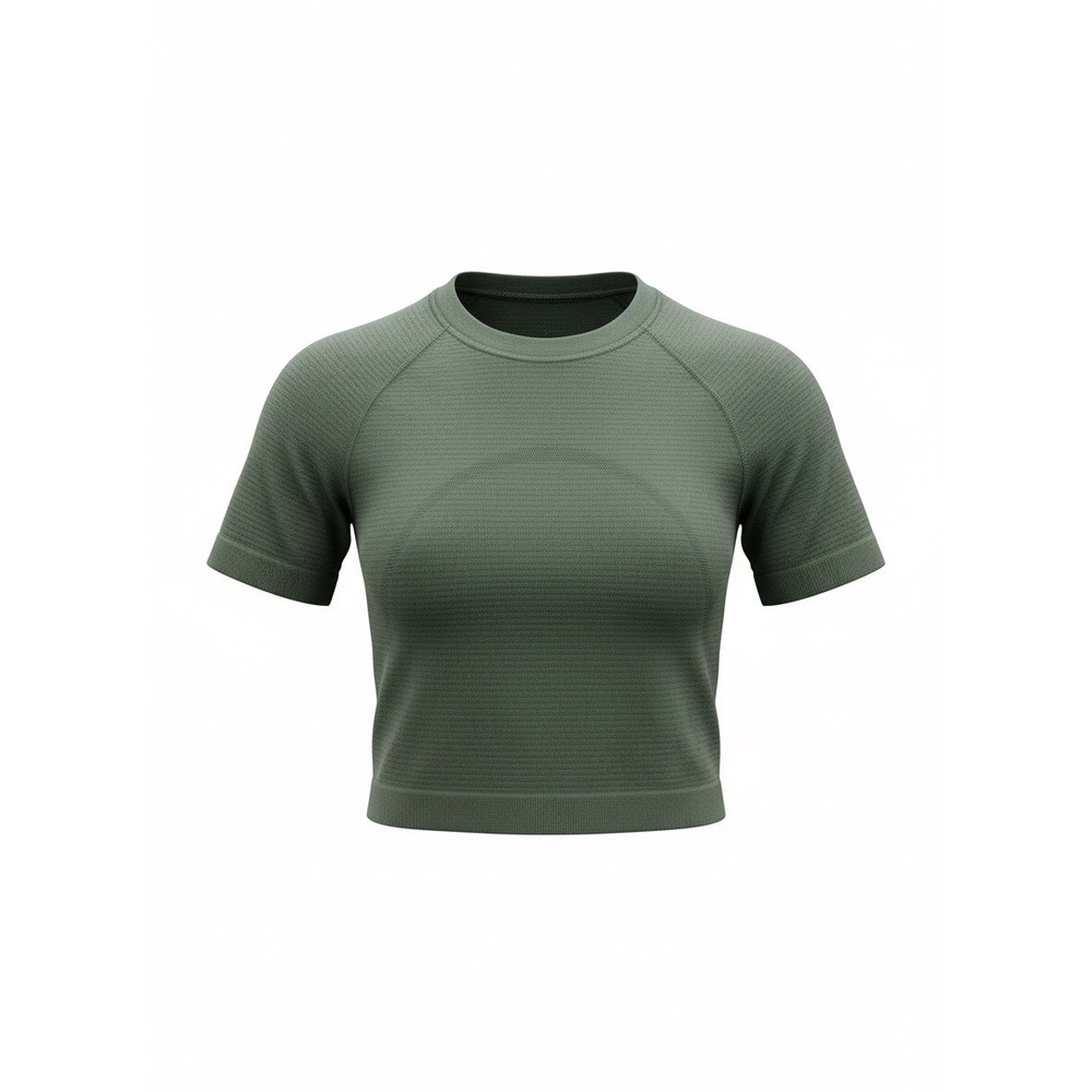 Lululemon Women's Swiftly Tech Cropped Short Sleeve Shirt 2.0 Green, Size 2